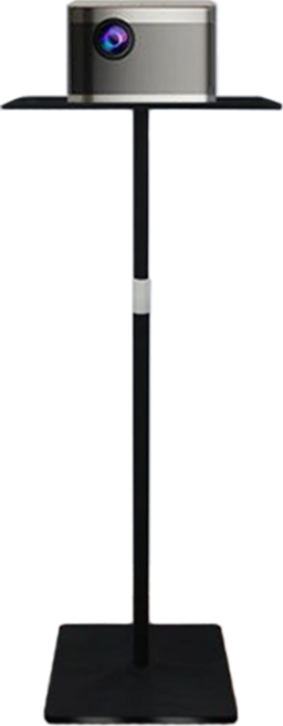 라슈에뜨 빔프로젝터 높낮이 조절 틈새 빔 거치대 거실 쇼파 침대 롱 슬림 스탠드형 퓨어블랙, 퓨어블랙 (1개)