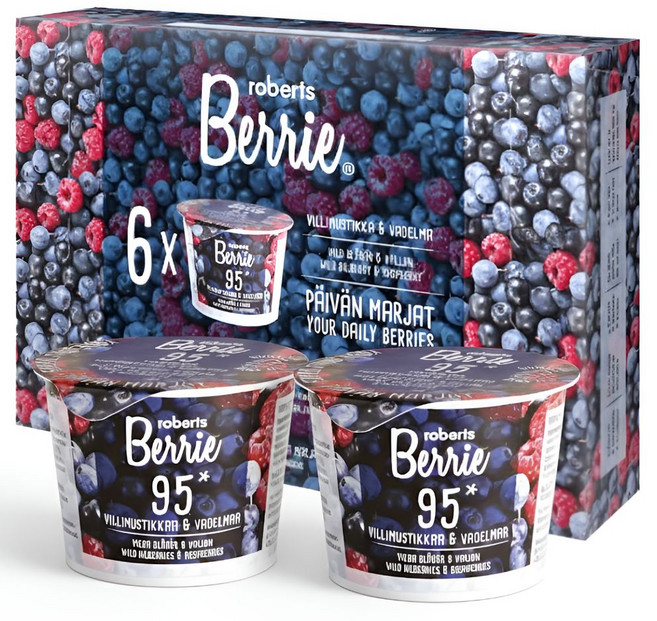 로버츠베리에 야생 빌베리 앤 라즈베리 12p, 100ml, 12개