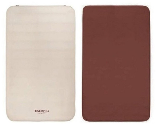 에어매트 자충매트 10CM 매트리스 더블매트 90초 자충매트 타이거힐, 샌드 베이지