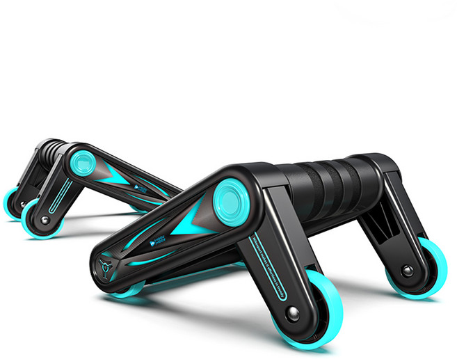 ab슬라이드 8휠 무소음 멀티 복근운동기구, 블랙