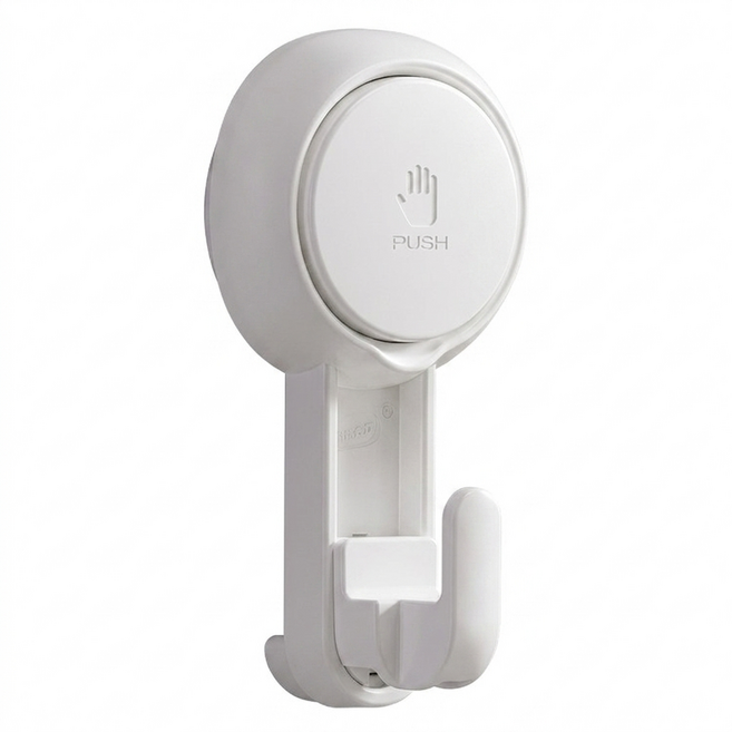 [방수&방습 걸이]물세척으로 재사용 가능한 다용도 흡착식 후크 하중 3kg 5kg 원펀치 걸이, 4개, 가는 고리