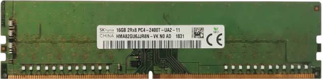 SK 하이닉스 DDR4 데스크탑 램 컴퓨터 메모리 UDIMM, 1개, 16GB 2400MHz (PC4-19200)