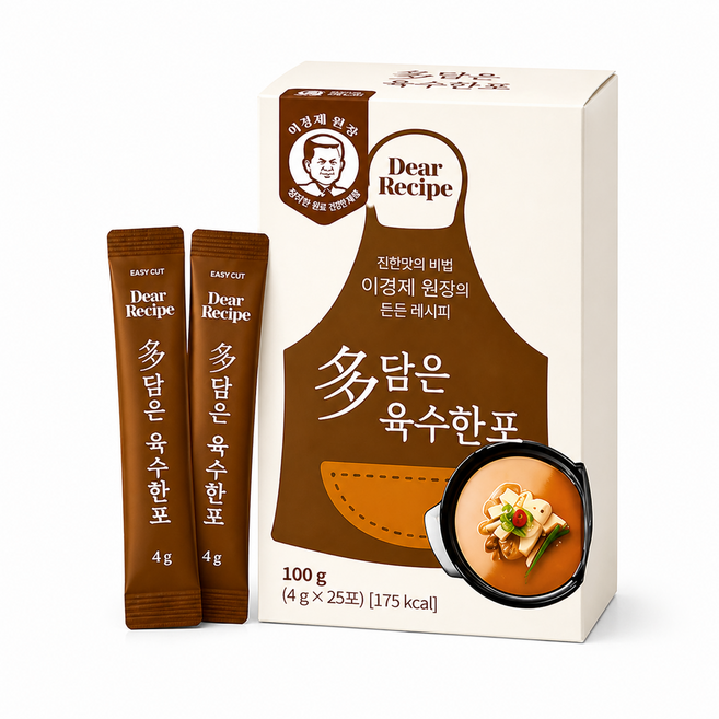 인포벨 TV홈쇼핑정품 애드크로스 최만순 약선요리연구소 다담은 육수 한포 스틱 찌개 볶음 탕 육수 분말, 2박스, 1g