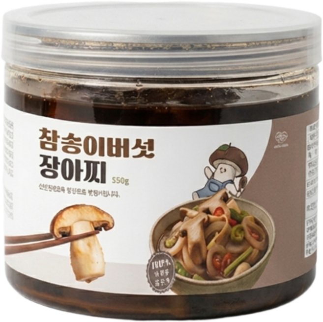 국내산 100% 참송이 장아찌, 1개, 550ml