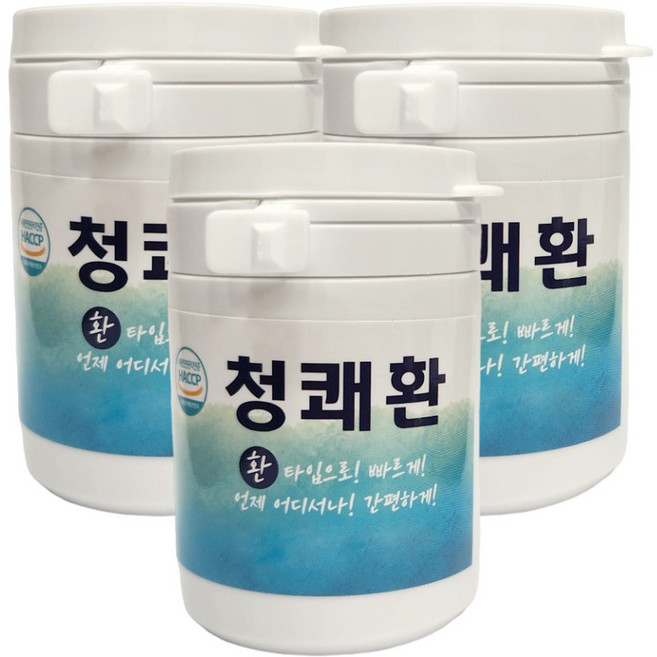 청쾌환 100% 발효 한방 소화환 3병(매일 먹어도 되는 소화환), 3개, 50g