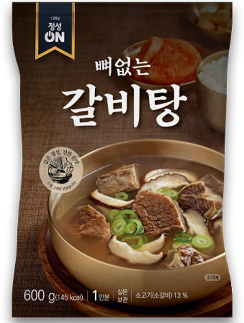 초원식품 정성온 뼈없는 갈비탕 실온, 10개, 600g