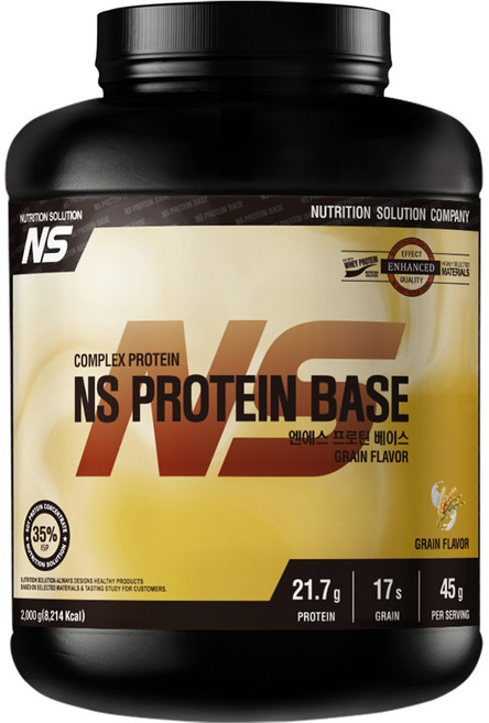 NS 프로틴베이스 곡물맛 2kg 헬스보충제 복합단백질, 1개
