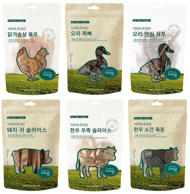 도그말리온 국내산 강아지 수제간식 세트, 1개, 600g, 스타터팩