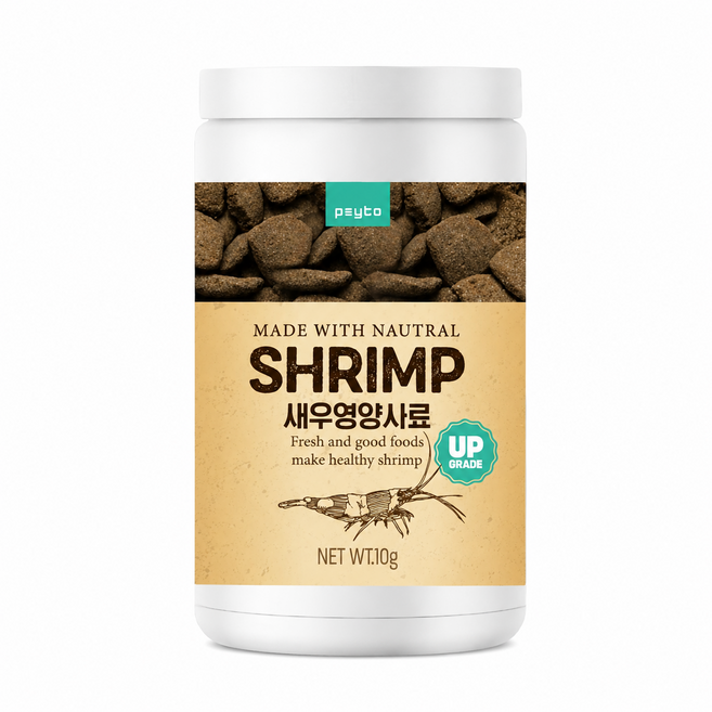 페이토 새우 영양 주식사료, 1개, 10g