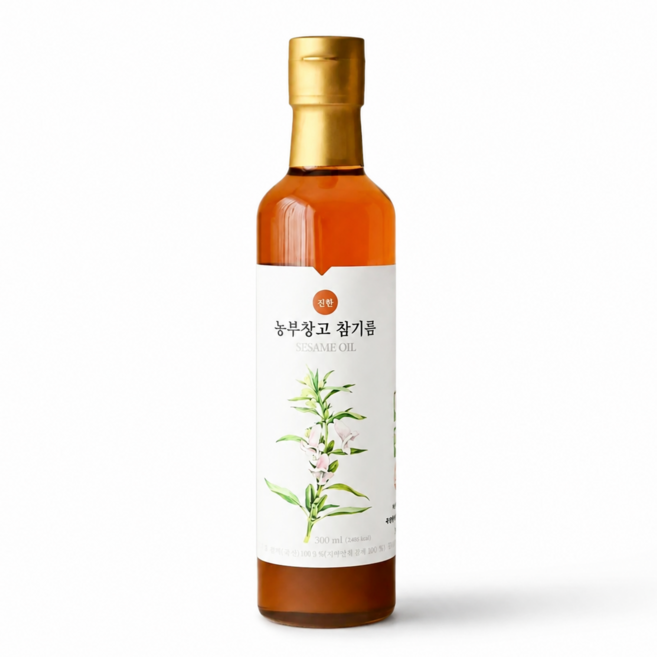 농부창고 [국산100%] 갖짠 저온압착 진한참기름, 1개, 180ml