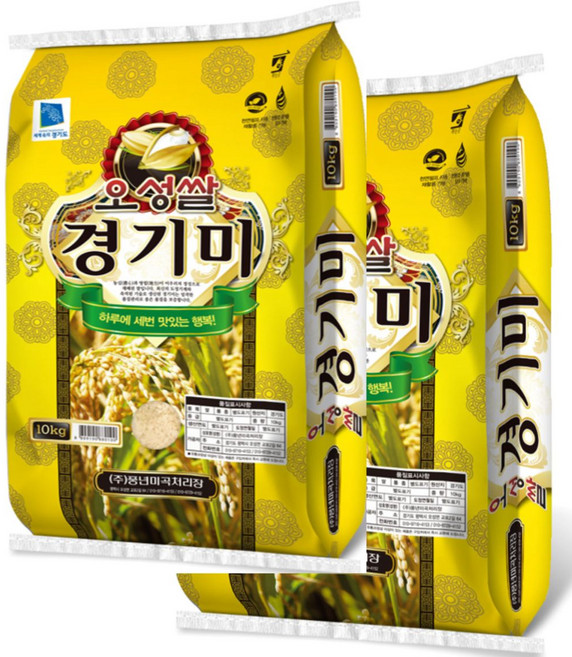경기 평택 오성쌀 20Kg(10Kg+10Kg) / 25년산 햅쌀 / 생산지직송 / 상등급, 박스포장, 20kg, 1개