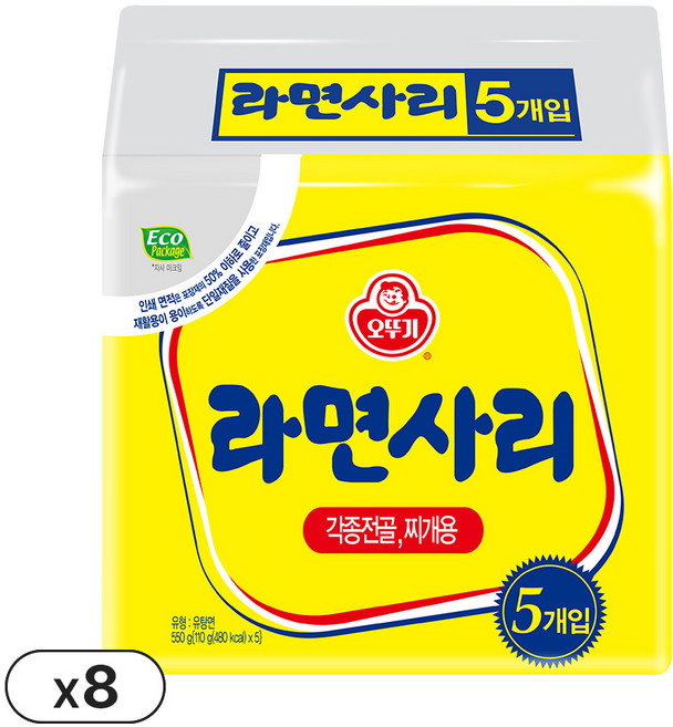 오뚜기 라면사리 멀티팩 110g, 40개