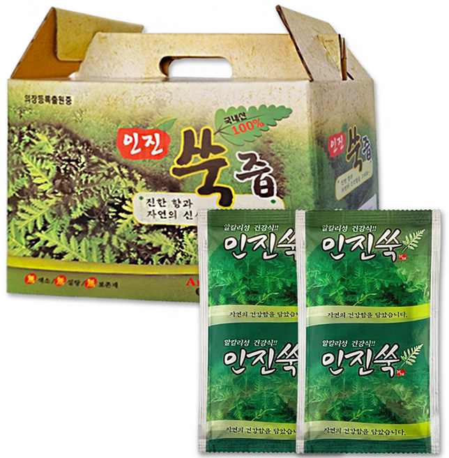인진쑥즙 100ml x 55개 편안하고 활력 있는 하루를 위한 건강진액 국내산 인진쑥100%