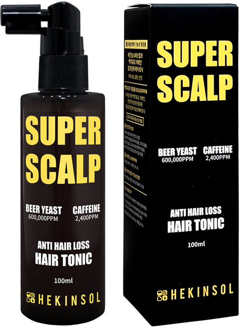 헤킨솔 슈퍼스칼프 맥주효모 카페인 탈모완화 헤어 토닉, 1개, 100ml