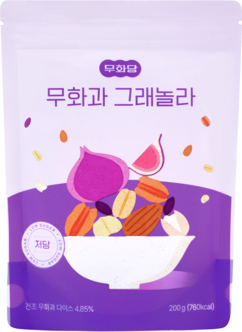무화당 저당 프로틴 무화과 그래놀라, 1개, 200g