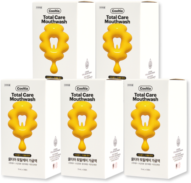 쿨티아 프로폴리스 가글 스틱형 30p, 330ml, 5개