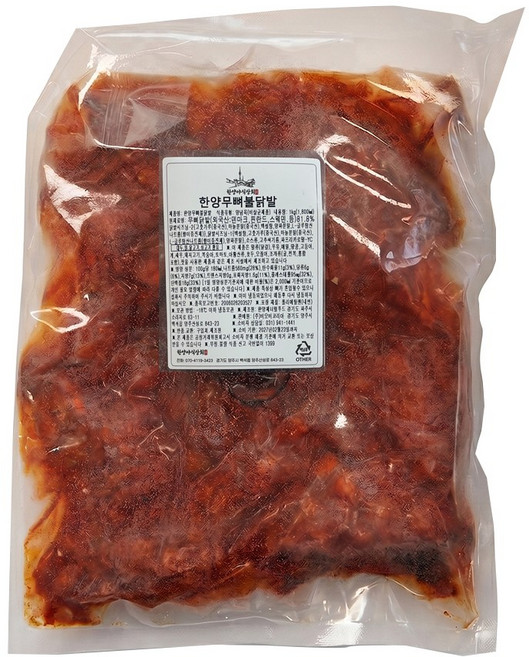 양념무뼈불닭발 술안주 야식, 1개, 1kg