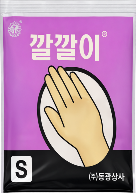 오라이브 동광상사 깔깔이 라텍스 미용장갑 소형 S, 50개