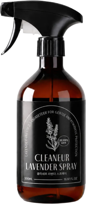 클리네르 라벤더스프레이 99.999% 살균 집먼지진드기 항균 천연 오일 살균제, 1개, 500ml