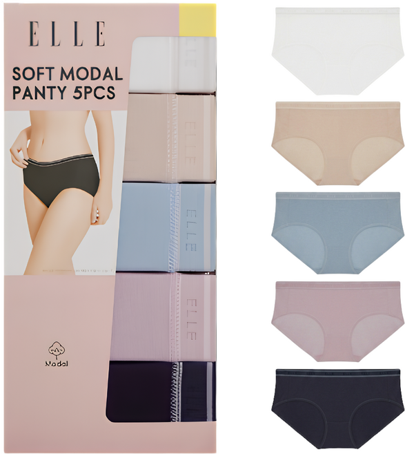 엘르 소프트 모달 여성 팬티 5p