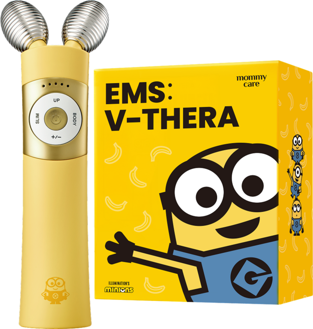 마미케어 얼굴형 디바이스 EMS 브이쎄라 미니언즈 콜라보, 옐로우, HW-0803 미니언즈 콜라보