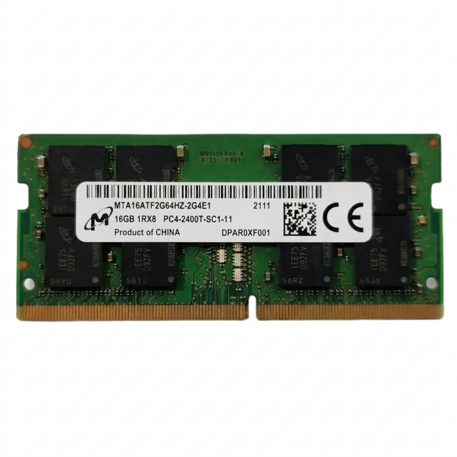 마이크론 노트북용 DDR4 램 메모리 SODIMM, 1개, 16GB 2400MHz (PC4-19200)