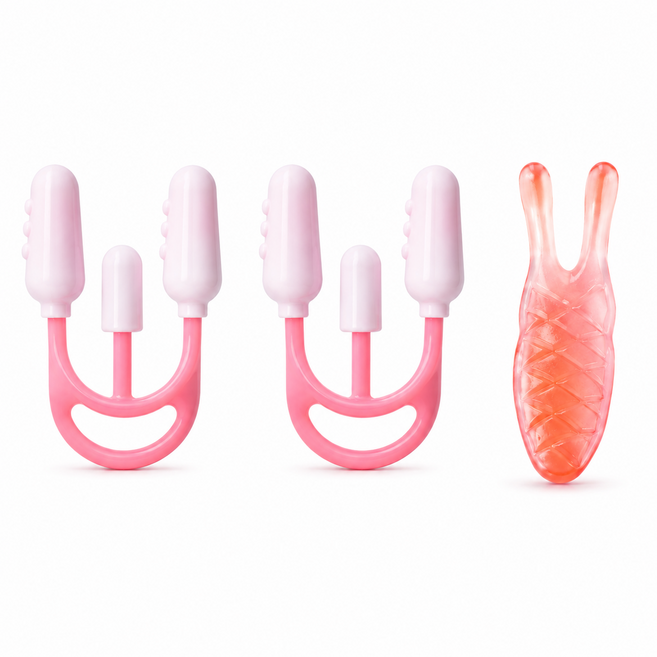 핏앤핏 효과적인 콧대높이기 세트, 1개, 베이직 + 핑크