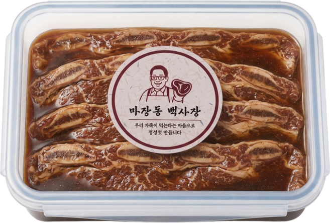 마장동백사장 프리미엄 LA갈비 양념갈비 꽃갈비, 1개, 1.5kg