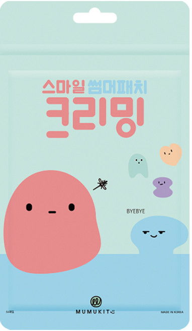 무무키토 스마일 썸머패치 크리밍 날벌레 패치 기피제 버즈몬, 1개, 64매