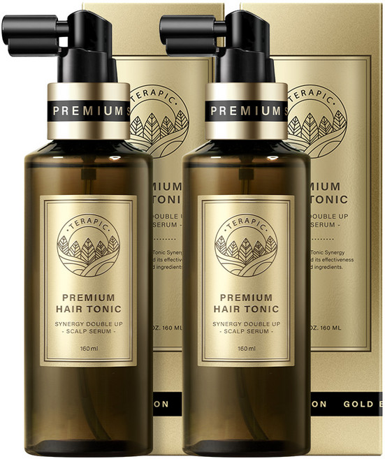 테라픽 프리미엄 헤어토닉 시너지 더블 업 두피 진정&두피 항산화, 160ml, 2개