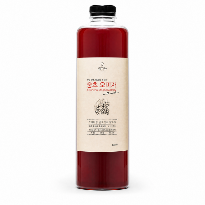 숨초 항아리 3년숙성 천연초 오미자식초 1kg-무료배송, 1kg, 1개