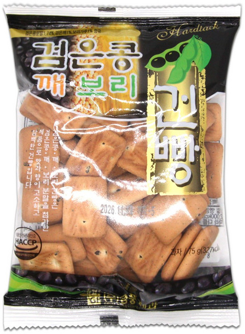 금풍제과 검은콩 깨 보리 건빵, 75g, 30개