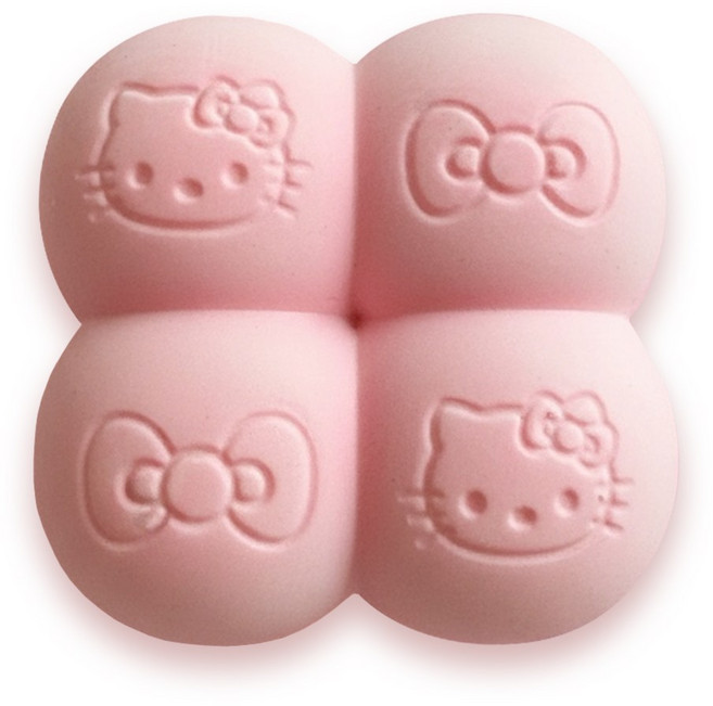 노디샵 고양이 캐릭터 스퀴시 말랑 촉감 힐링 스트레스 해소템, 핑크, 50g, 1개
