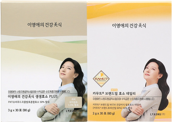 이영애의 건강미식 생생효소 플러스 3gx30포 + 카무트 브랜드밀 효소 데일리 2gx30포, 1세트, 150g