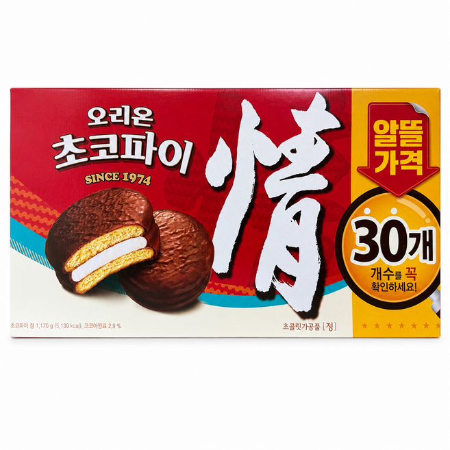 오리온 초코파이 30개입 1개, 1.17kg