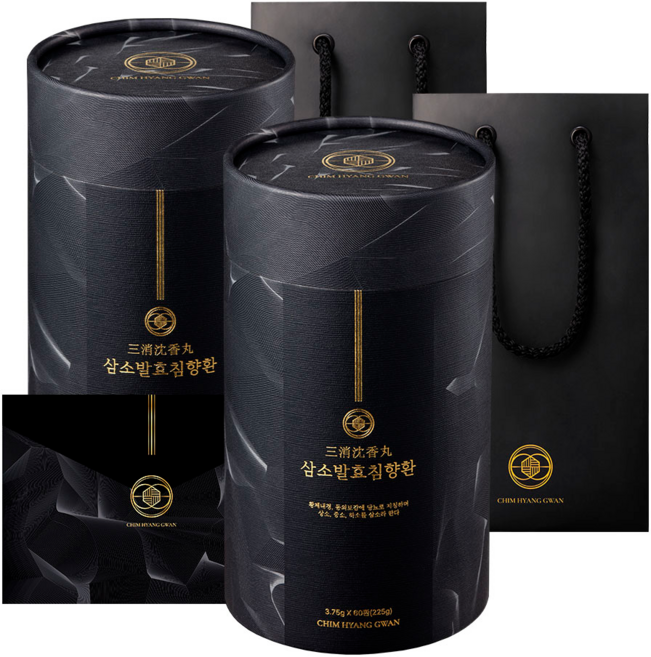침향관 특허성분 삼소발효침향환, 2박스, 225g