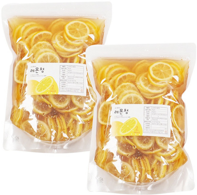 레몬듬뿍 수제 레몬청 허밍테이블 홈카페, 1kg, 1개입, 2개