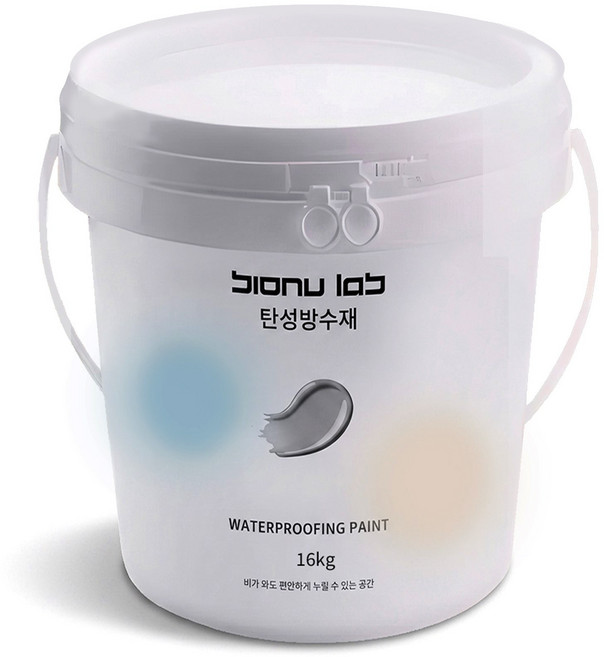 비오누랩 옥상방수 우레탄 탄성 방수제 페인트, 1개, 16kg, 회색(그레이)
