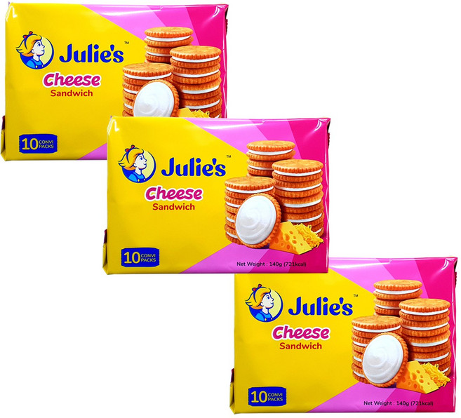 줄리스 치즈 샌드위치, 140g, 3개