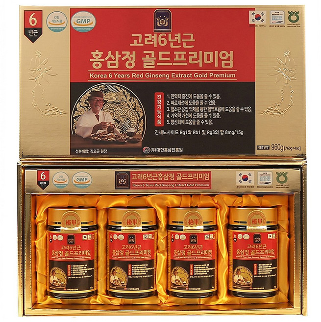 김오곤 원장의 고려 6년근 홍삼정 골드프리미엄, 240g, 12개