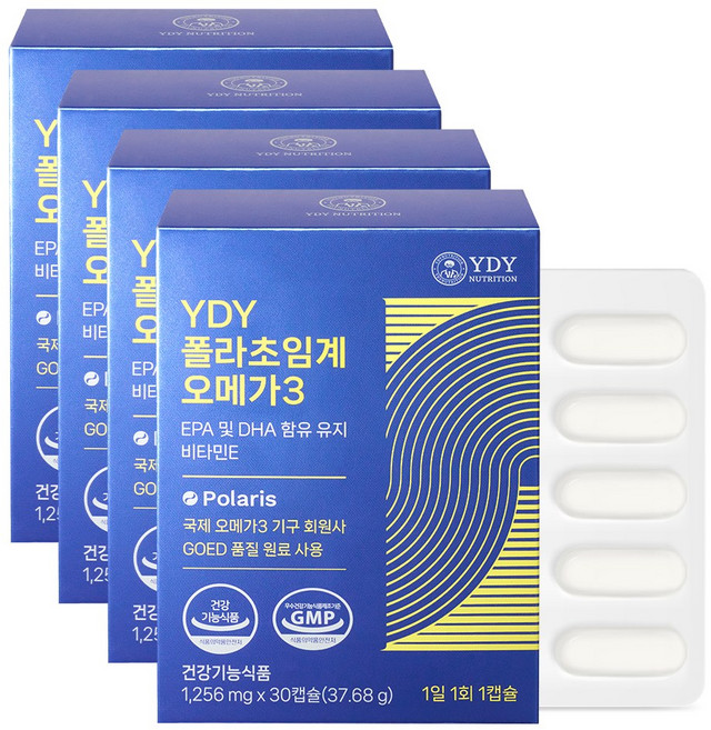 YDY 폴라초임계오메가3, 30정, 4개