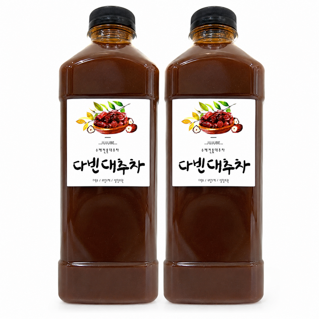 걸쭉한 카페 수제대추차 무설탕 진한대추즙 970ml, 1개입, 6개