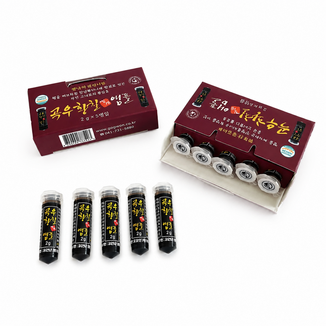 곡우황칠 진액 앰플 휴대용 2g, 5개