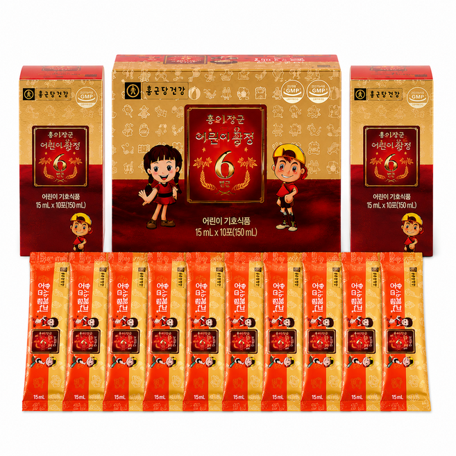 영양제 mall 활동량 많은 아이에게 도움되는 어린이 홍삼젤리(20g X 30포), 600g, 3개