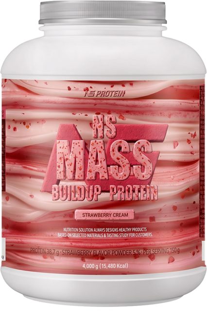 NS 매스빌드업 프로틴 4kg 스트로베리크림 헬스보충제 단백질보충제, 1개