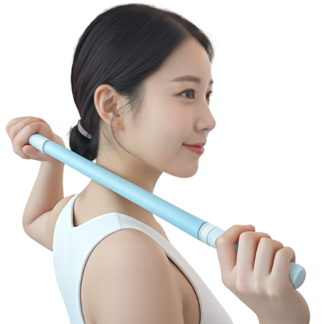 올바름 마사지스틱 종아리 승모근 마사지롤러, L, 1개