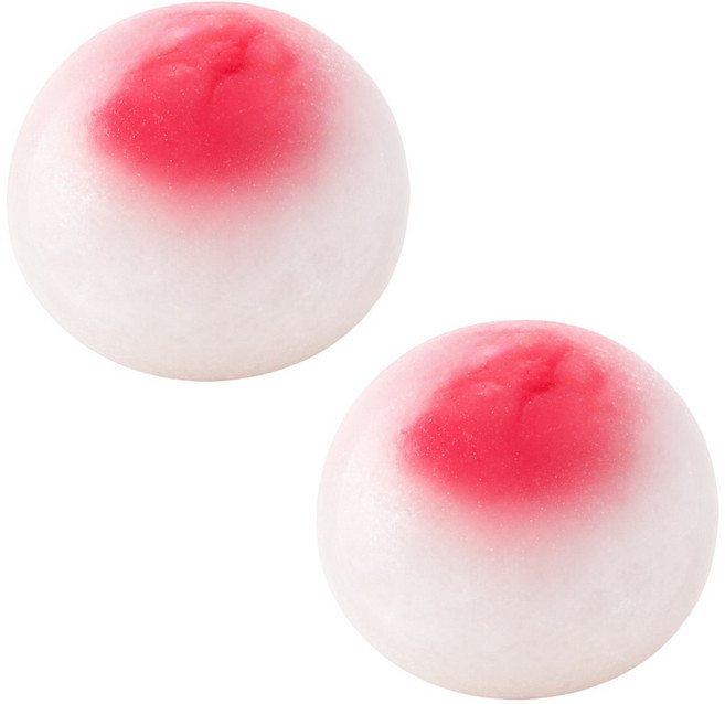 굿즈라이프 뭉클볼 쫀득 말랑이 스트레스볼 스퀴시, 2개, 120g, 딸기뭉클
