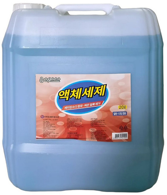 난 엄마니까 베이킹소다 액체세제 세탁세제 대용량 저자극, 1개, 20L
