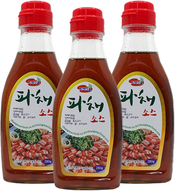 청맥식품 고기로스용 파채소스 3p, 280g, 3개
