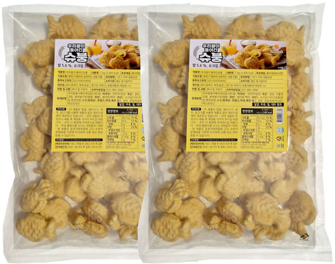 새마원 반쿡 우리쌀 미니붕어빵 (단팥), 2개, 1kg